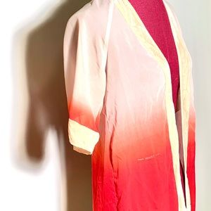 Red and White Cardigan